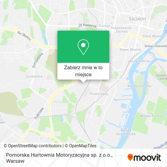 Mapa Pomorska Hurtownia Motoryzacyjna sp. z o.o.