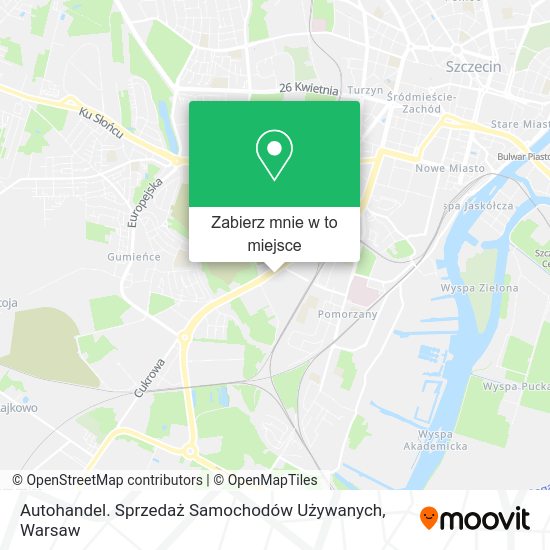 Mapa Autohandel. Sprzedaż Samochodów Używanych