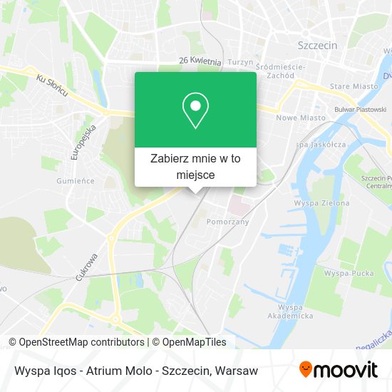 Mapa Wyspa Iqos - Atrium Molo - Szczecin