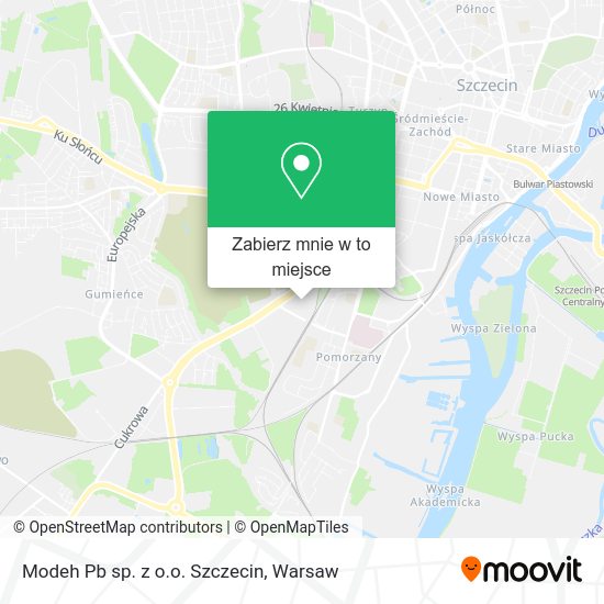 Mapa Modeh Pb sp. z o.o. Szczecin