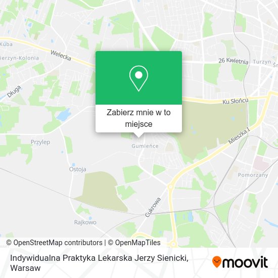 Mapa Indywidualna Praktyka Lekarska Jerzy Sienicki