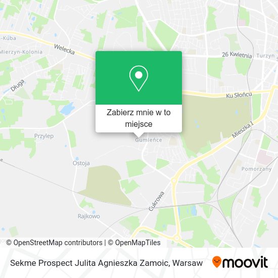 Mapa Sekme Prospect Julita Agnieszka Zamoic