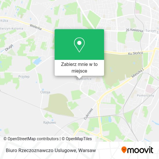 Mapa Biuro Rzeczoznawczo Uslugowe