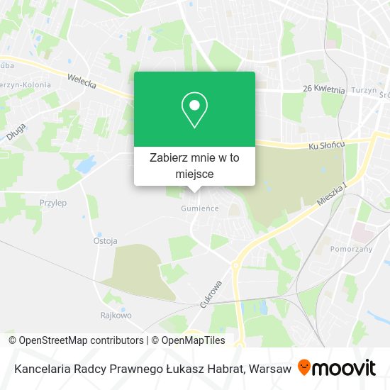 Mapa Kancelaria Radcy Prawnego Łukasz Habrat