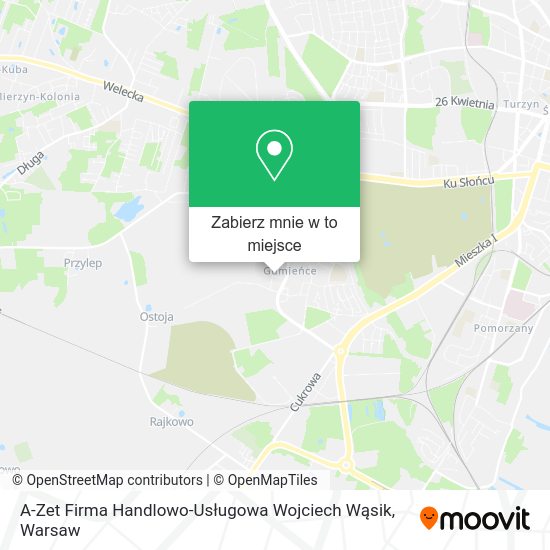 Mapa A-Zet Firma Handlowo-Usługowa Wojciech Wąsik