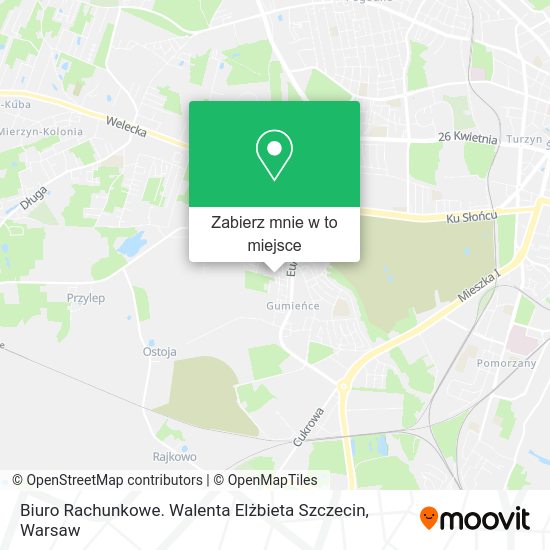 Mapa Biuro Rachunkowe. Walenta Elżbieta Szczecin