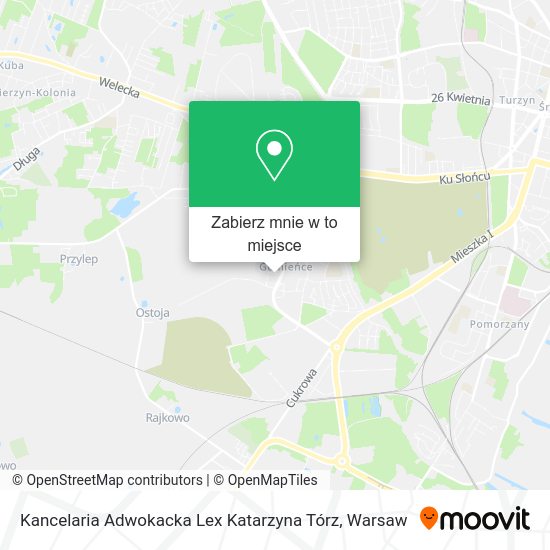 Mapa Kancelaria Adwokacka Lex Katarzyna Tórz