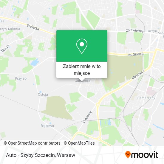 Mapa Auto - Szyby Szczecin