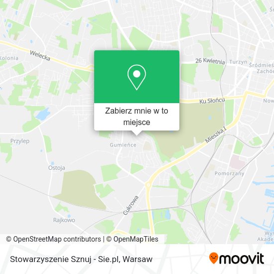 Mapa Stowarzyszenie Sznuj - Sie.pl