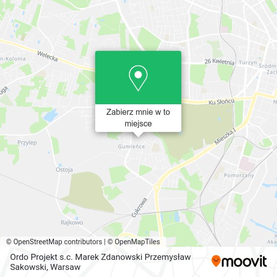 Mapa Ordo Projekt s.c. Marek Zdanowski Przemysław Sakowski