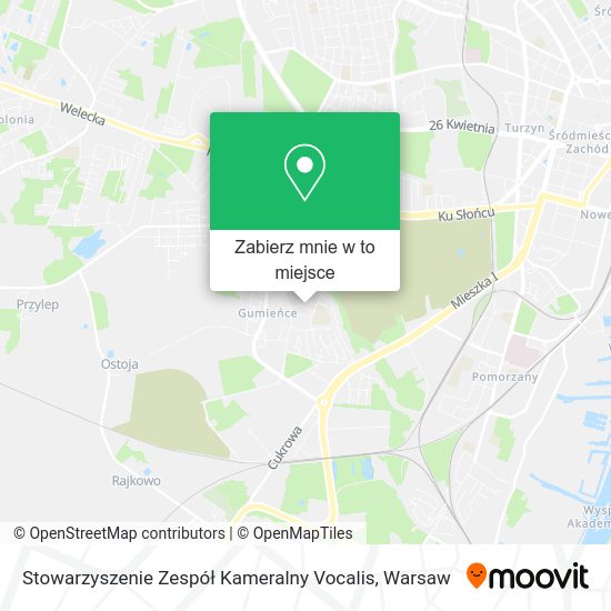 Mapa Stowarzyszenie Zespół Kameralny Vocalis