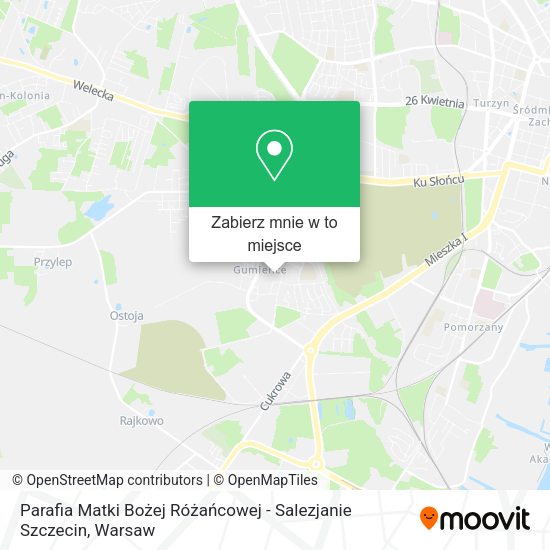 Mapa Parafia Matki Bożej Różańcowej - Salezjanie Szczecin