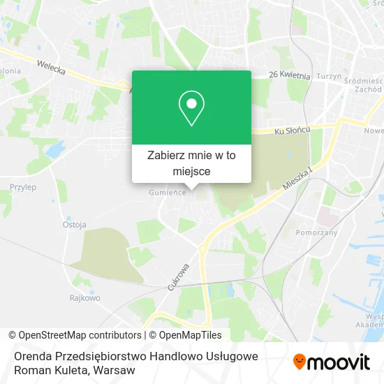 Mapa Orenda Przedsiębiorstwo Handlowo Usługowe Roman Kuleta