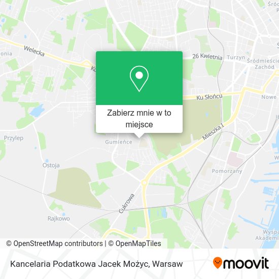 Mapa Kancelaria Podatkowa Jacek Możyc