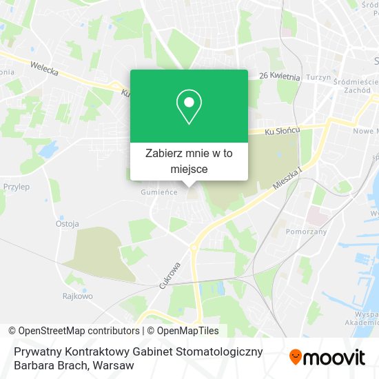 Mapa Prywatny Kontraktowy Gabinet Stomatologiczny Barbara Brach