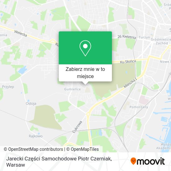 Mapa Jarecki Części Samochodowe Piotr Czerniak