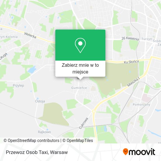 Mapa Przewoz Osob Taxi