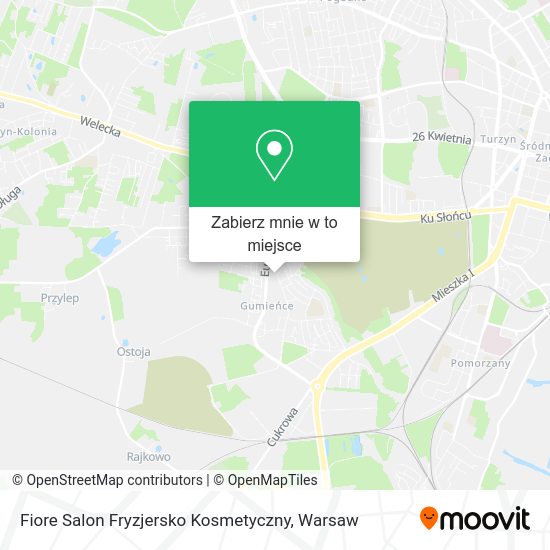 Mapa Fiore Salon Fryzjersko Kosmetyczny