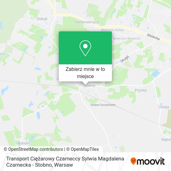 Mapa Transport Ciężarowy Czarneccy Sylwia Magdalena Czarnecka - Stobno