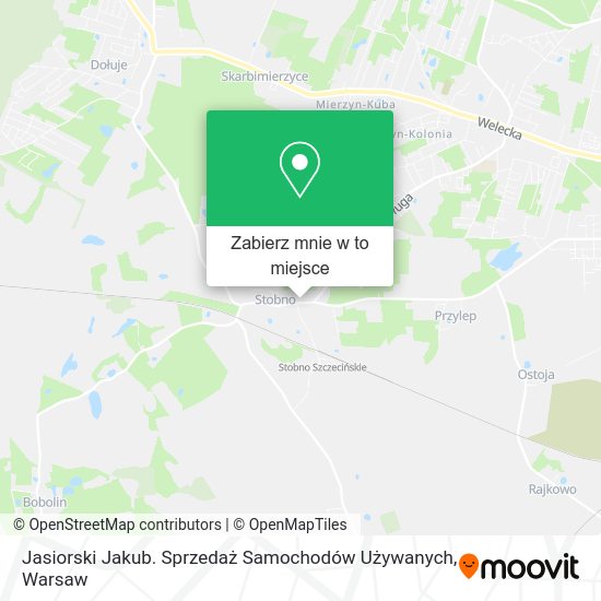 Mapa Jasiorski Jakub. Sprzedaż Samochodów Używanych