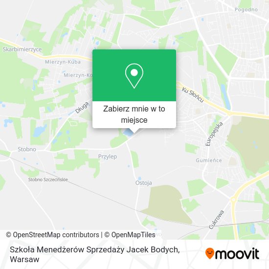 Mapa Szkoła Menedżerów Sprzedaży Jacek Bodych