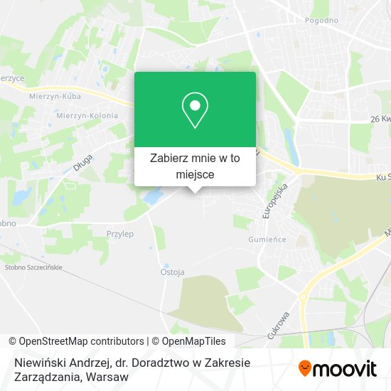 Mapa Niewiński Andrzej, dr. Doradztwo w Zakresie Zarządzania