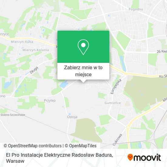 Mapa El Pro Instalacje Elektryczne Radosław Badura