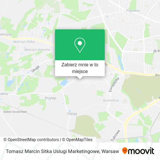 Mapa Tomasz Marcin Sitka Uslugi Marketingowe