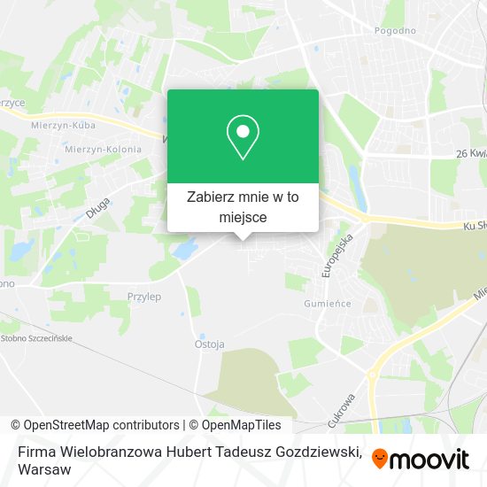 Mapa Firma Wielobranzowa Hubert Tadeusz Gozdziewski