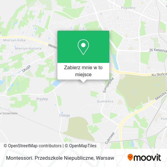 Mapa Montessori. Przedszkole Niepubliczne