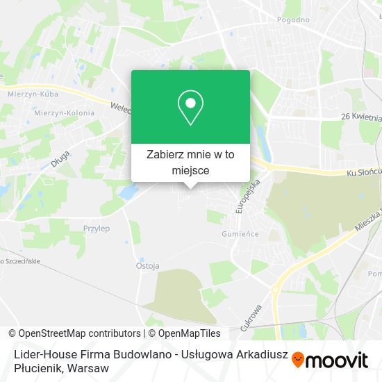 Mapa Lider-House Firma Budowlano - Usługowa Arkadiusz Płucienik