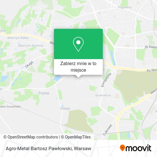 Mapa Agro-Metal Bartosz Pawłowski