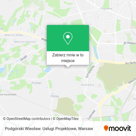 Mapa Podgórski Wiesław. Usługi Projektowe