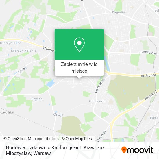 Mapa Hodowla Dżdżownic Kalifornijskich Krawczuk Mieczysław