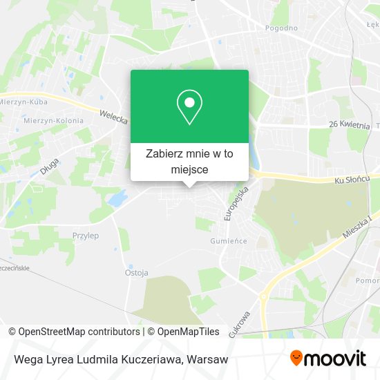 Mapa Wega Lyrea Ludmila Kuczeriawa