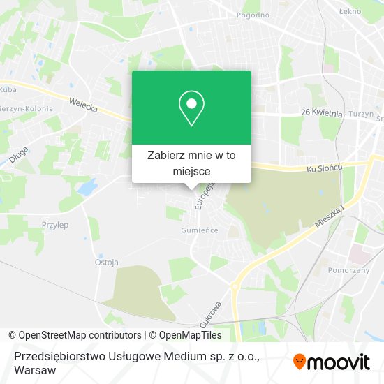 Mapa Przedsiębiorstwo Usługowe Medium sp. z o.o.