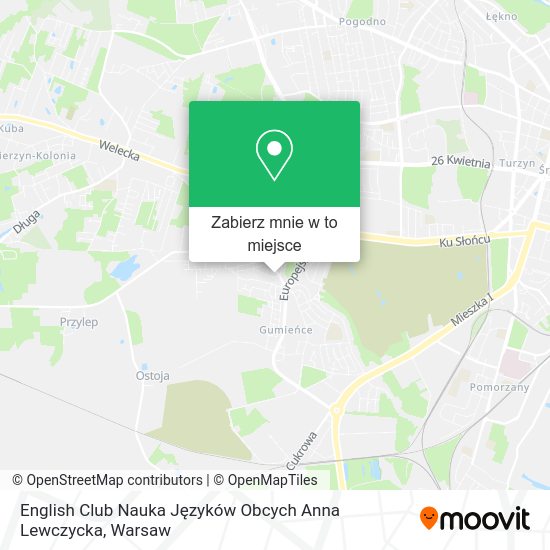 Mapa English Club Nauka Języków Obcych Anna Lewczycka