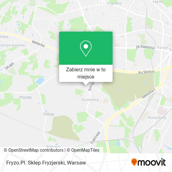 Mapa Fryzo.Pl. Sklep Fryzjerski