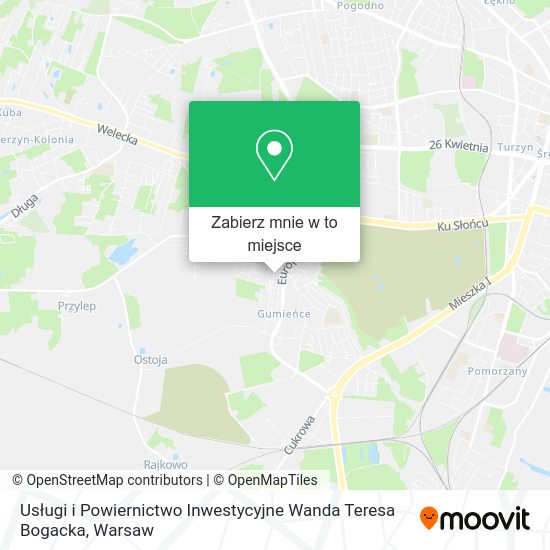 Mapa Usługi i Powiernictwo Inwestycyjne Wanda Teresa Bogacka