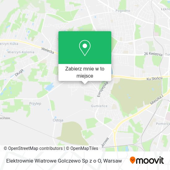 Mapa Elektrownie Wiatrowe Golczewo Sp z o O