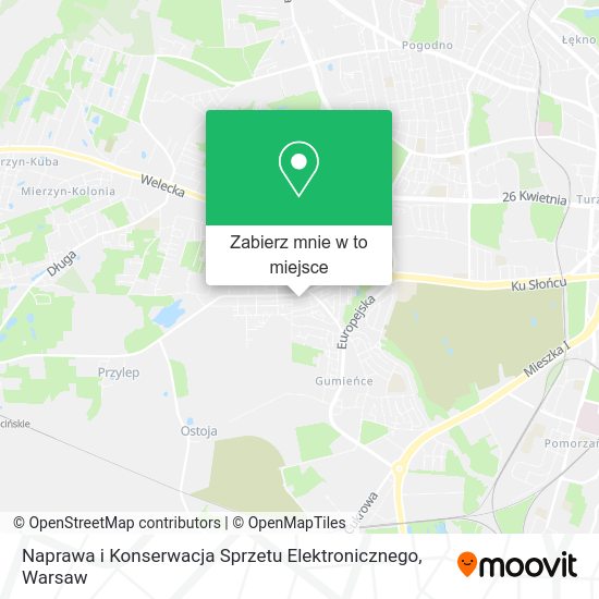 Mapa Naprawa i Konserwacja Sprzetu Elektronicznego