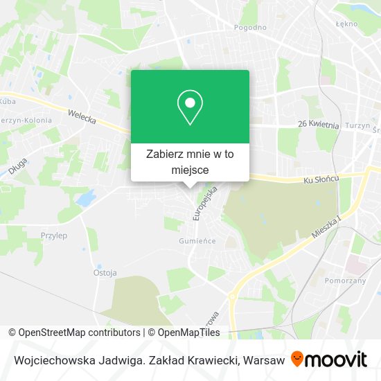 Mapa Wojciechowska Jadwiga. Zakład Krawiecki