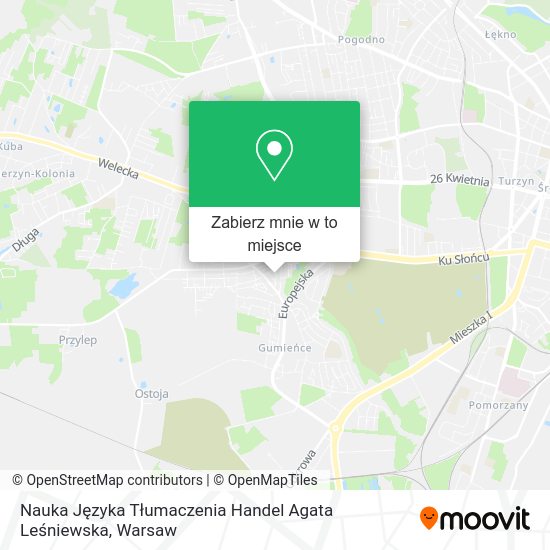 Mapa Nauka Języka Tłumaczenia Handel Agata Leśniewska