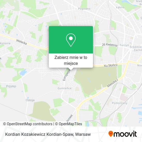 Mapa Kordian Kozakiewicz Kordian-Spaw