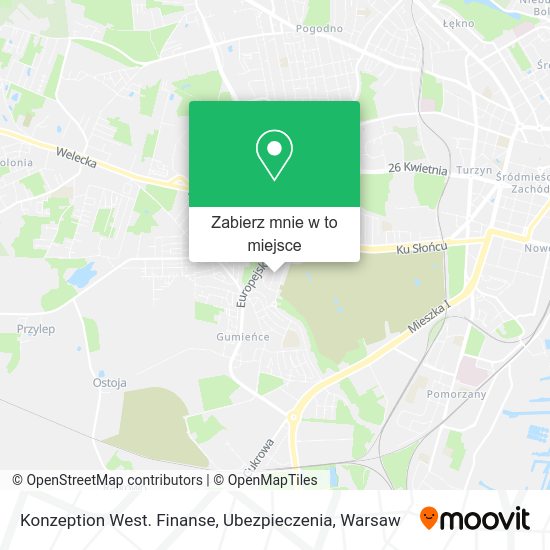 Mapa Konzeption West. Finanse, Ubezpieczenia