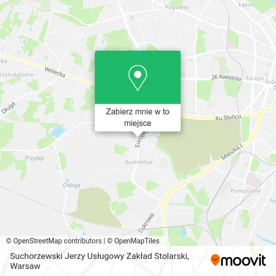 Mapa Suchorzewski Jerzy Usługowy Zakład Stolarski