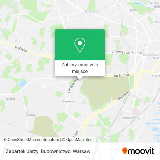 Mapa Zapartek Jerzy. Budownictwo