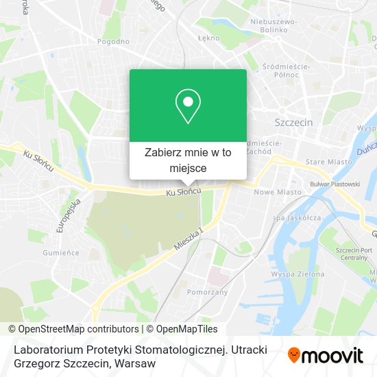 Mapa Laboratorium Protetyki Stomatologicznej. Utracki Grzegorz Szczecin