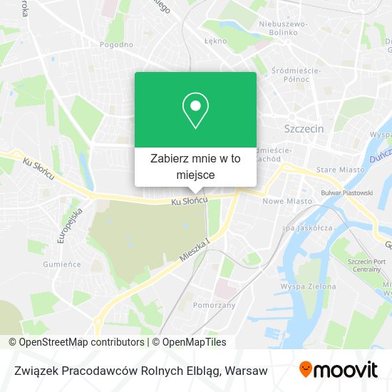 Mapa Związek Pracodawców Rolnych Elbląg