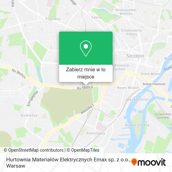 Mapa Hurtownia Materiałów Elektrycznych Emax sp. z o.o.